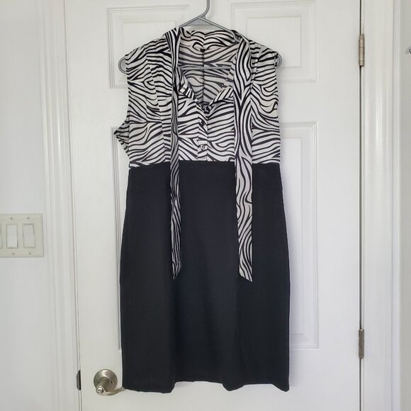 E. Mary Two-Tone Cocktail Dress – Size XL - Picture 1 of 5